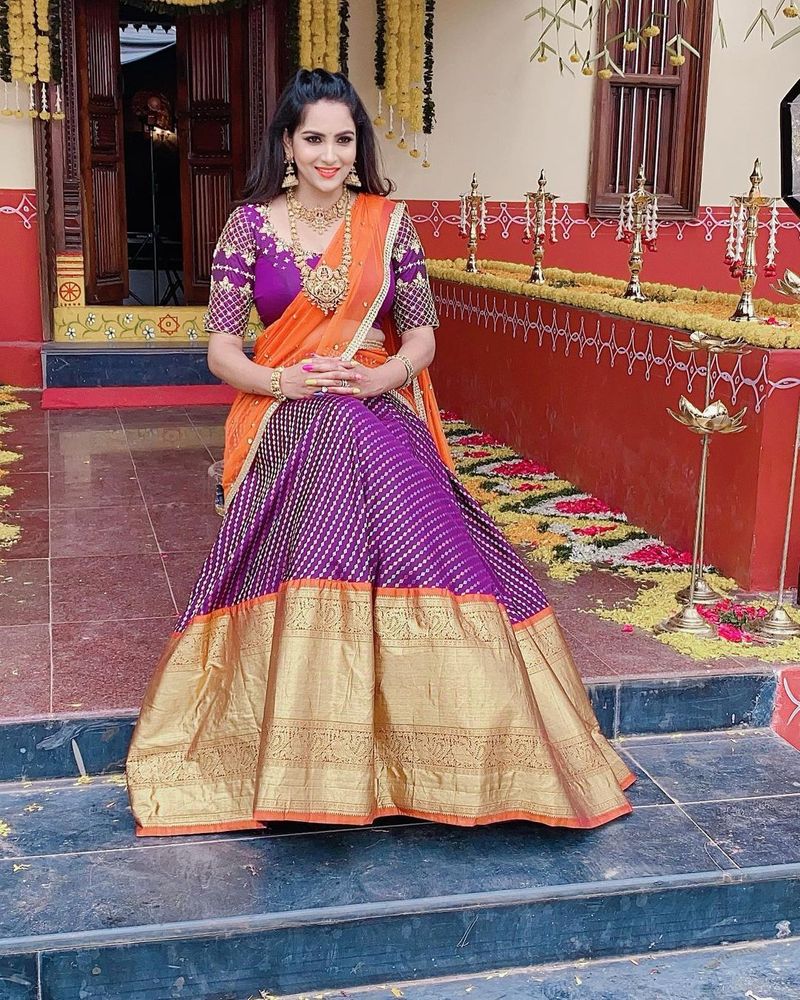 big boss fame himaja wishes in style on the of dussehra ksr
