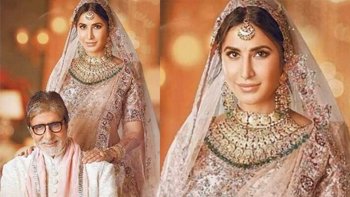 amitabh bachchan shares bridal look of bollywood actress katrina kaif photo viral on social media KPJ amitabh bachchan shares bridal look of bollywood actress katrina kaif photo viral on social media KPJ