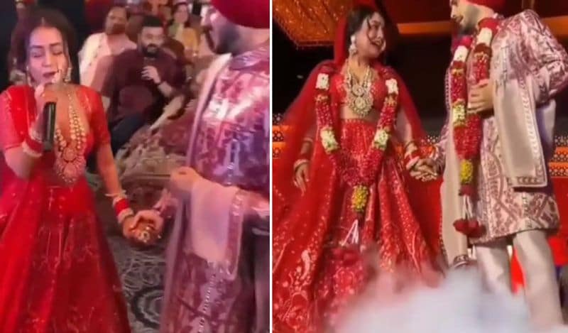 Neha Kakkar wedding avatar are so similar to Deepika, Priyanka, Anushka's outfit ADB