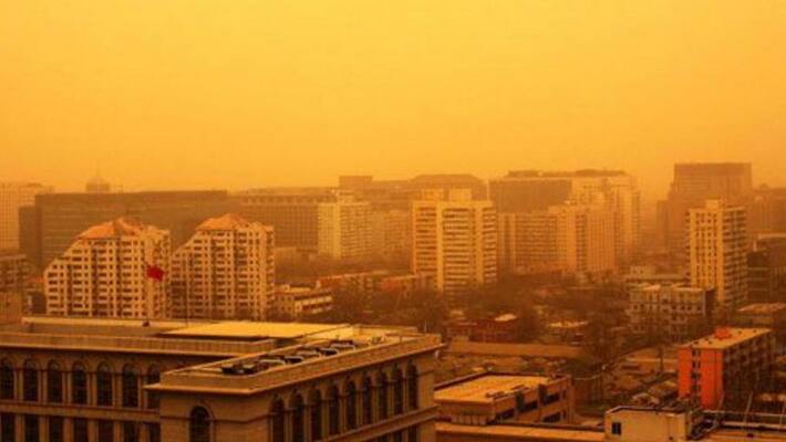 Yellow dust, which North Korea has warned could be carrying Covid-19 Yellow dust, which North Korea has warned could be carrying Covid-19