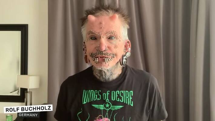 Meet Rolf buchholz create a world record more than 516 body modification bsm Meet Rolf buchholz create a world record more than 516 body modification bsm