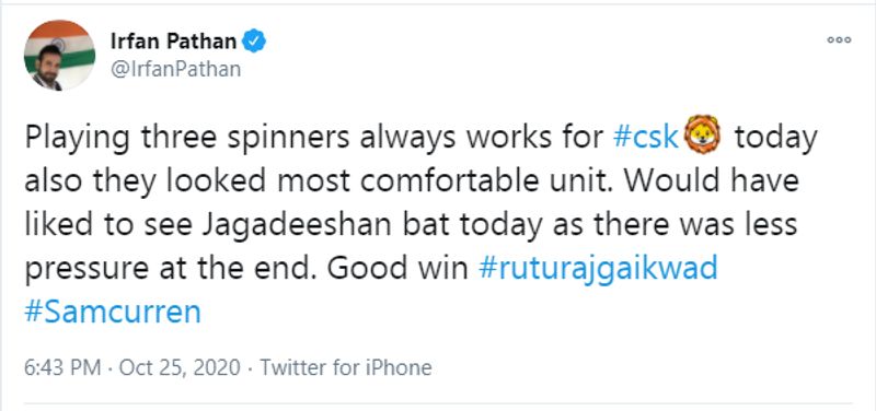 IPL 2020 RCB vs CSK Ruturaj Gaikwad shine in win for CSK Twitter Reactions