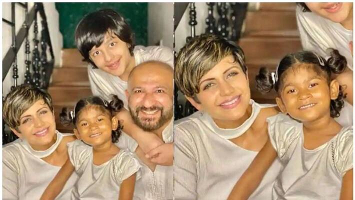 Manidra Bedi adopts four years old girl Manidra Bedi adopts four years old girl