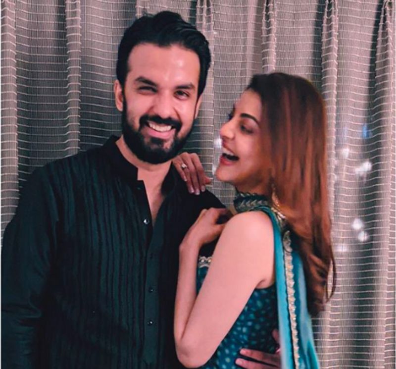 kajal agarwal romance with future husband photo viral in internet