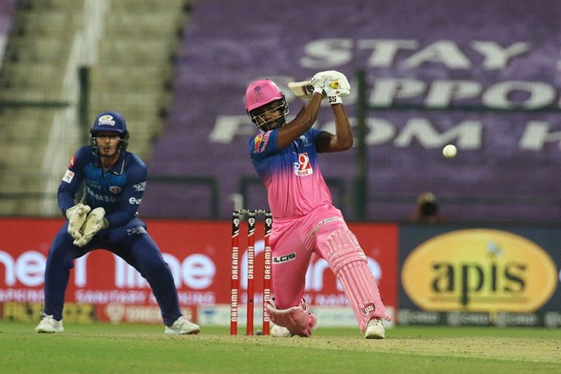 ipl 2020 rr vs mi what happened in commentary box while sanju samson complete fifty
