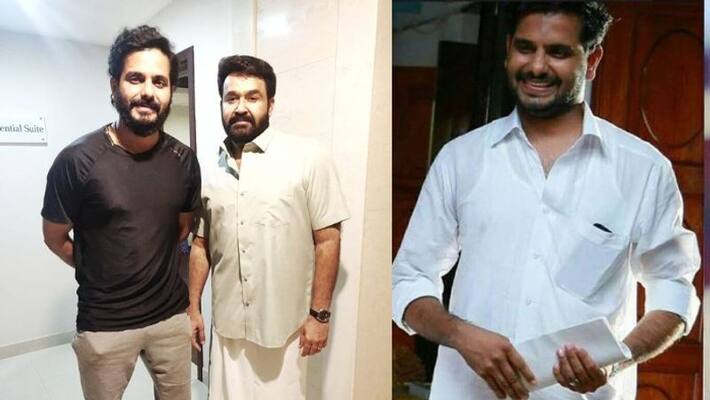 aneesh g menon shear photo with mohanlal aneesh g menon shear photo with mohanlal