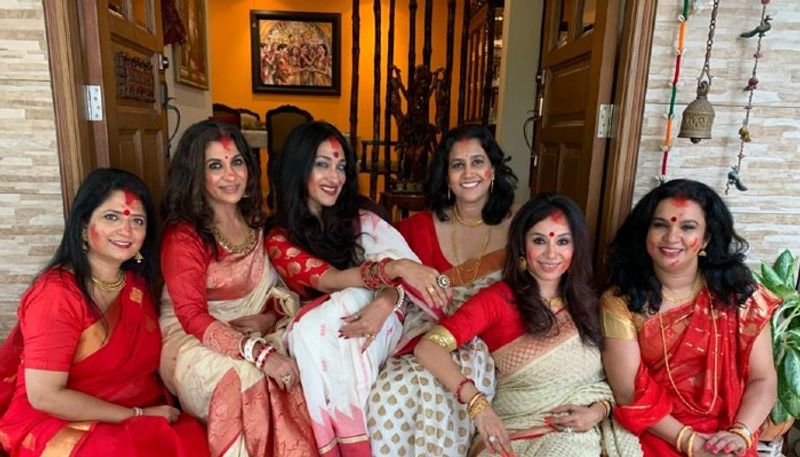 Rituparna Sengupta is celebrating Vijaya Dashami from Singapore RTB