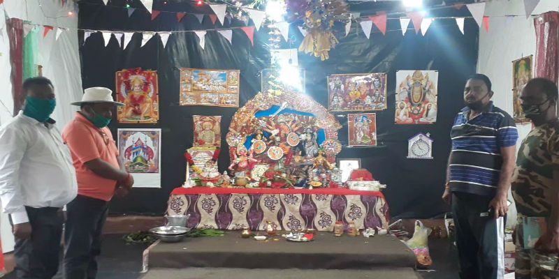 First time in Ajodhya hills CRPF starts the Durga Puja at Purulia ASB