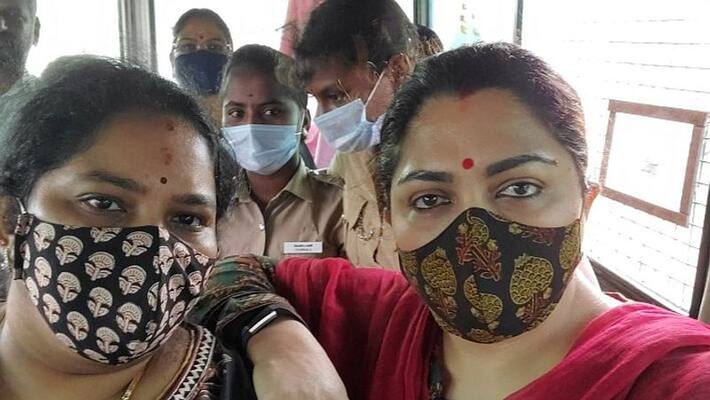 Tamil Nadu cops arrest BJP leader Kushboo over 'manusmriti' row Tamil Nadu cops arrest BJP leader Kushboo over 'manusmriti' row