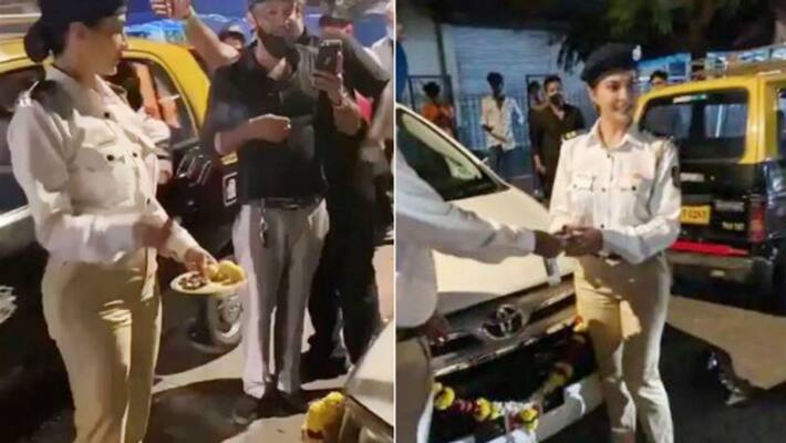jacqueline fernandez gifts Car to her staff member on dusshera occasion KPY jacqueline fernandez gifts Car to her staff member on dusshera occasion KPY