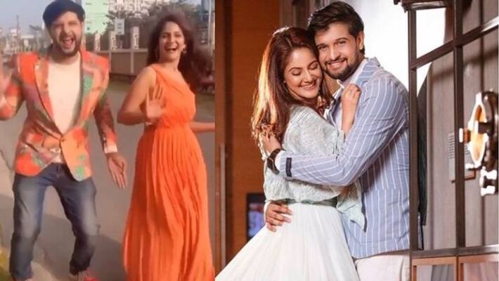 Neel Bhattacharya and Trina Saha's cozy moment in Shah Rukh's song ADB Neel Bhattacharya and Trina Saha's cozy moment in Shah Rukh's song ADB