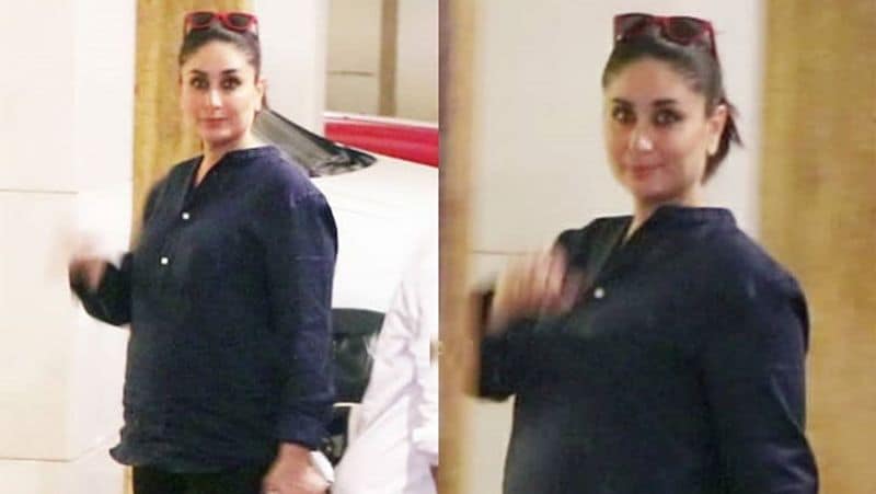 kareena Kapoor spotted flaunting baby bump photos viral
