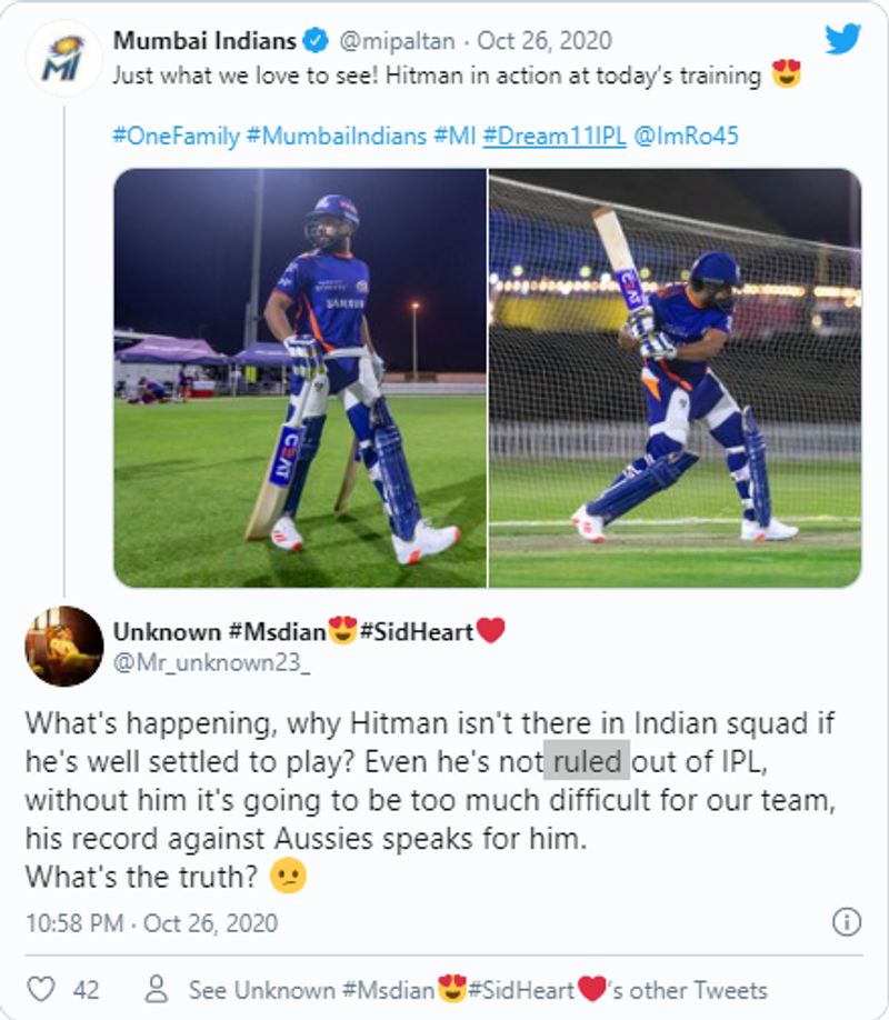 IPL 2020 Fans slam BCCI for omission of Rohit Sharma in India squads for Australia tour