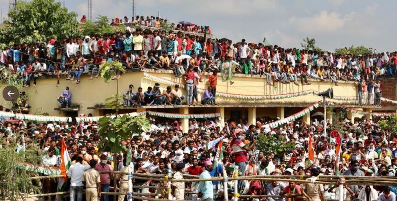 bihar election campaign withot covid 19 protocal