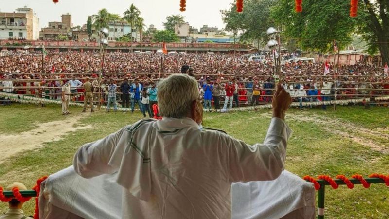 bihar election campaign withot covid 19 protocal