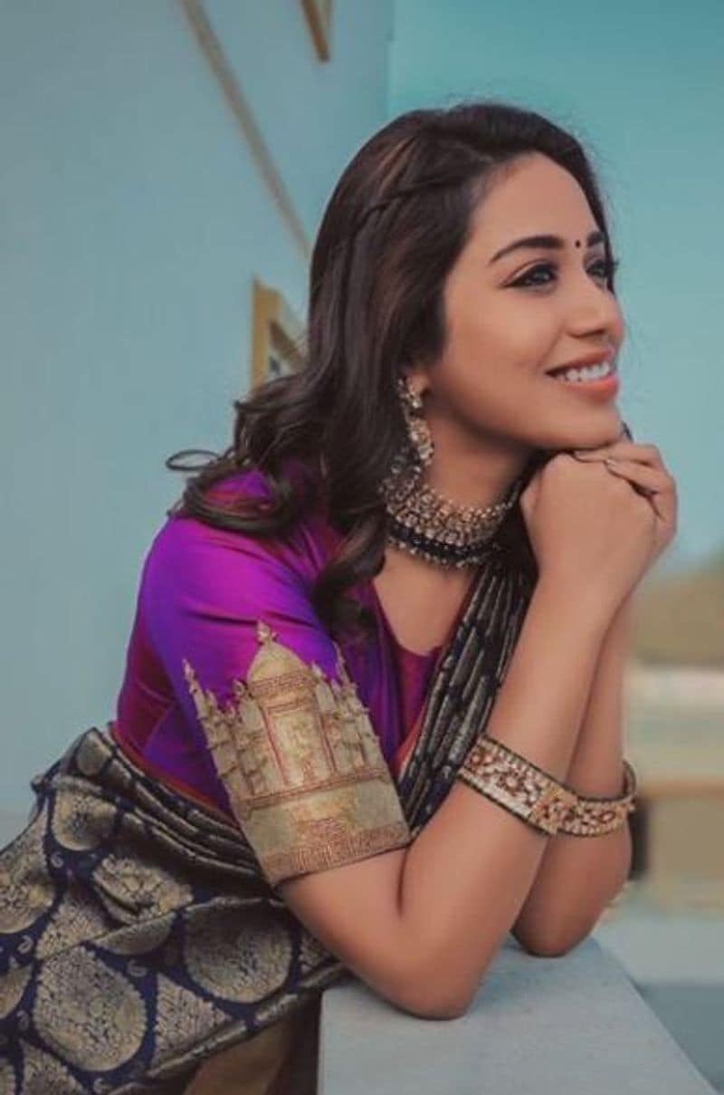 nivetha pethuraj latest saree photos
