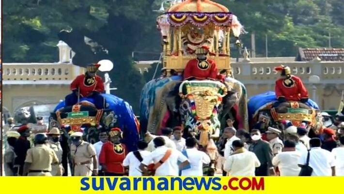Rest time for Mysuru Dasara elephants snr Rest time for Mysuru Dasara elephants snr