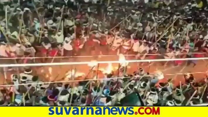 53 People Injured At Stick Festival in Andhra Border snr 53 People Injured At Stick Festival in Andhra Border snr