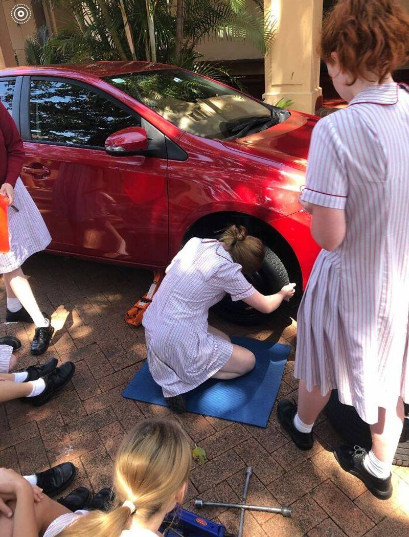 Sydney school teaches children life skills like car maintenance