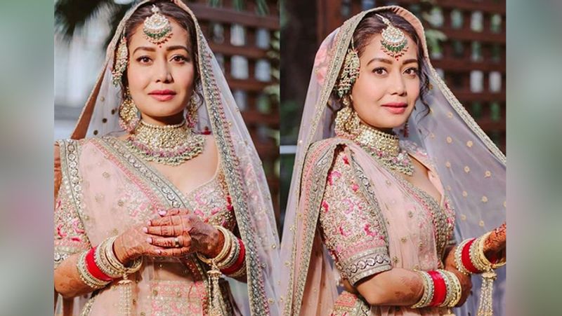 Neha Kakkar reveals who gifted her dream wedding lehenga dpl
