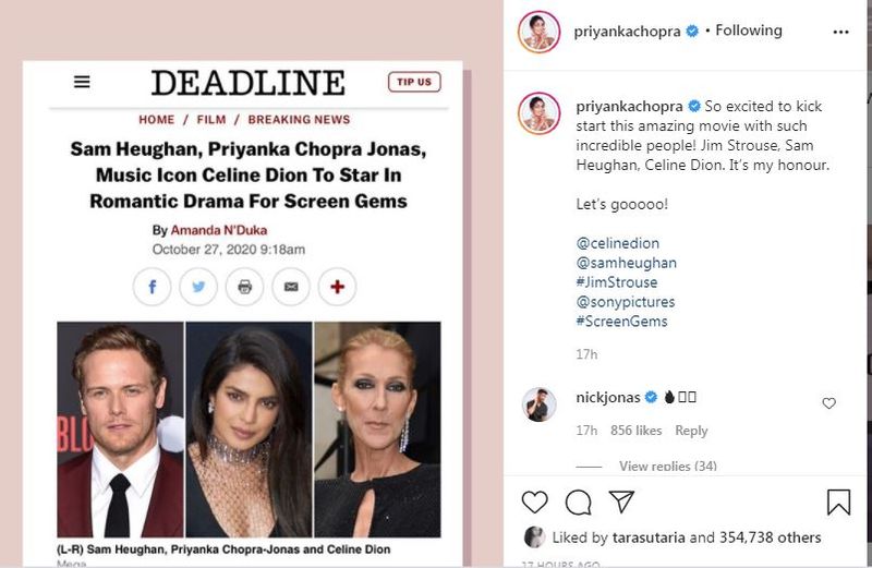 globel heroine priyanka chopra got one more hollywood movie chance arj