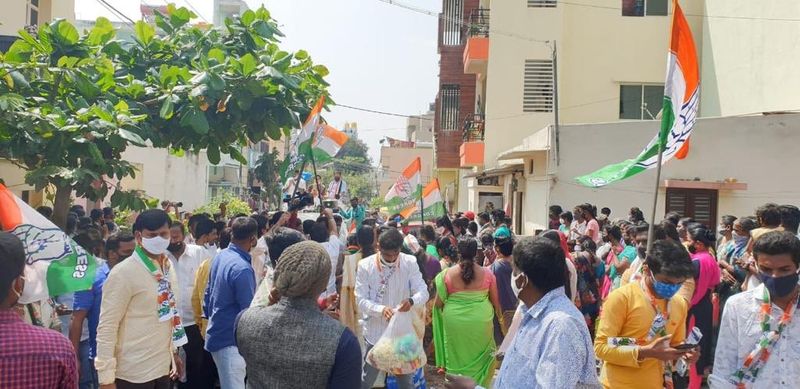 MP D K Suresh Campaign in RR Nagar in Bengaluru grg