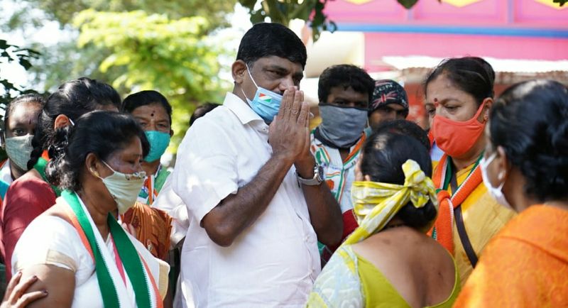 MP D K Suresh Campaign in RR Nagar in Bengaluru grg