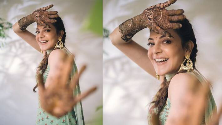 kajal aggarwal shares mehndi ceremony photo bollywood actress tie knot with gautam kitchlu on october 30 KPJ kajal aggarwal shares mehndi ceremony photo bollywood actress tie knot with gautam kitchlu on october 30 KPJ