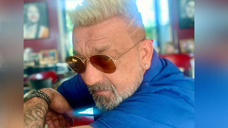 Sanjay Dutt flaunts his platinum blonde hair style BJC