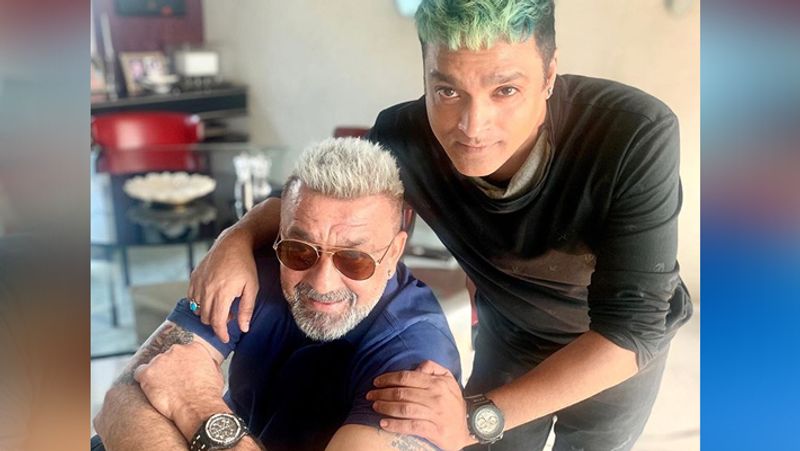 Sanjay Dutt flaunts his platinum blonde hair style BJC