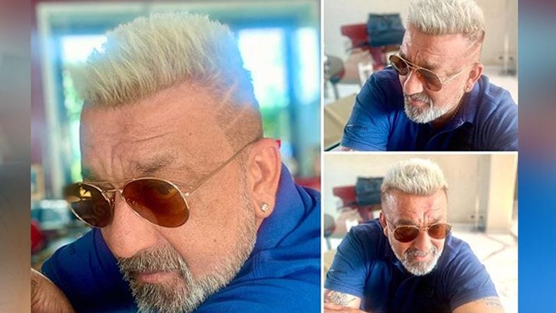 Sanjay Dutt flaunts his platinum blonde hair style BJC