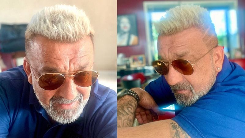 Sanjay Dutt flaunts his platinum blonde hair style BJC