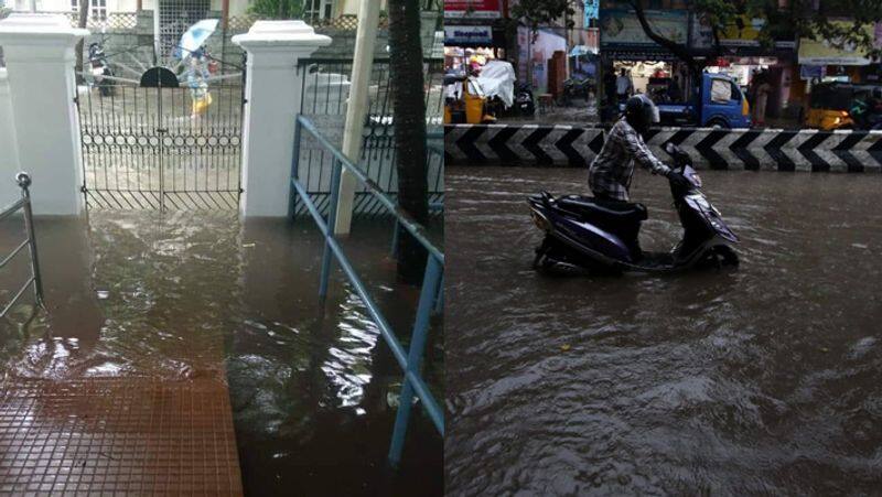 The rain that settled at dawn in Chennai ..! Residents of Chennai in fear.!