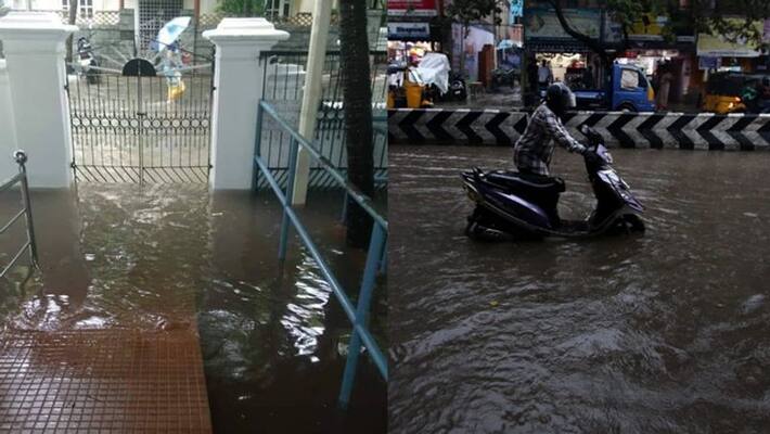 Rain in Chennai breaks 6-year record, roads become ponds; Former Chief Minister Karunanidhi's house also filled with water Rain in Chennai breaks 6-year record, roads become ponds; Former Chief Minister Karunanidhi's house also filled with water