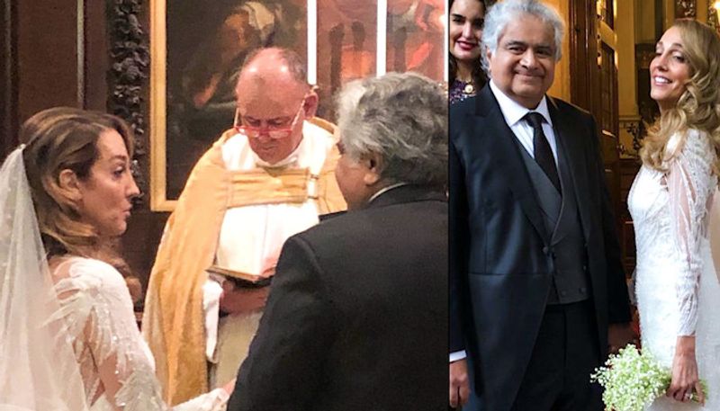 Second innings Harish Salve gets married to London based artist pod