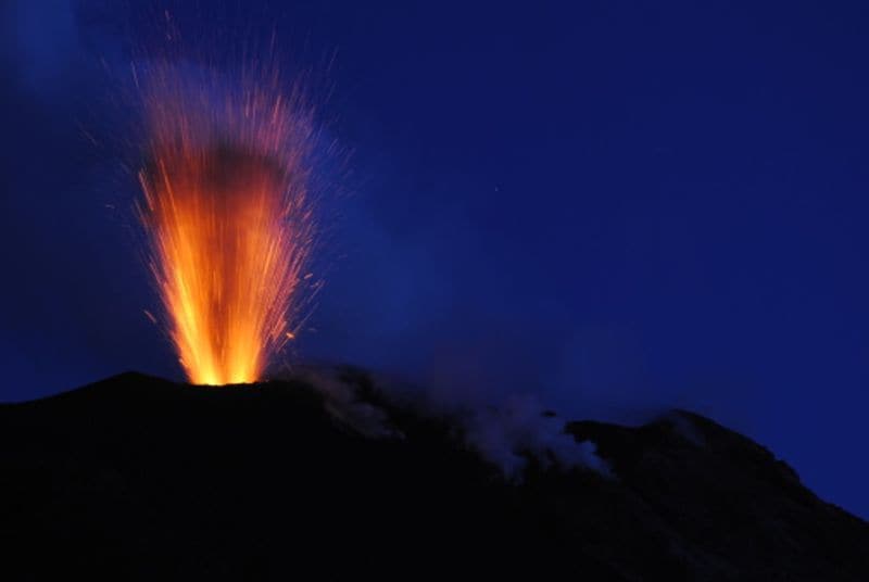 images Stromboli and Filicudi islands