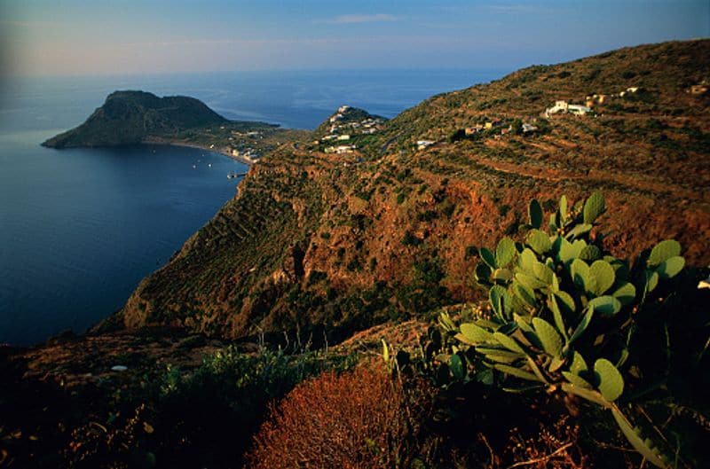 images Stromboli and Filicudi islands