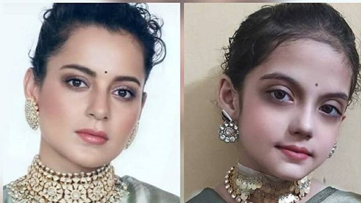 kangana ranaut lookalike 8 year old suman puri aka choti kangana viral photos on social media KPJ kangana ranaut lookalike 8 year old suman puri aka choti kangana viral photos on social media KPJ