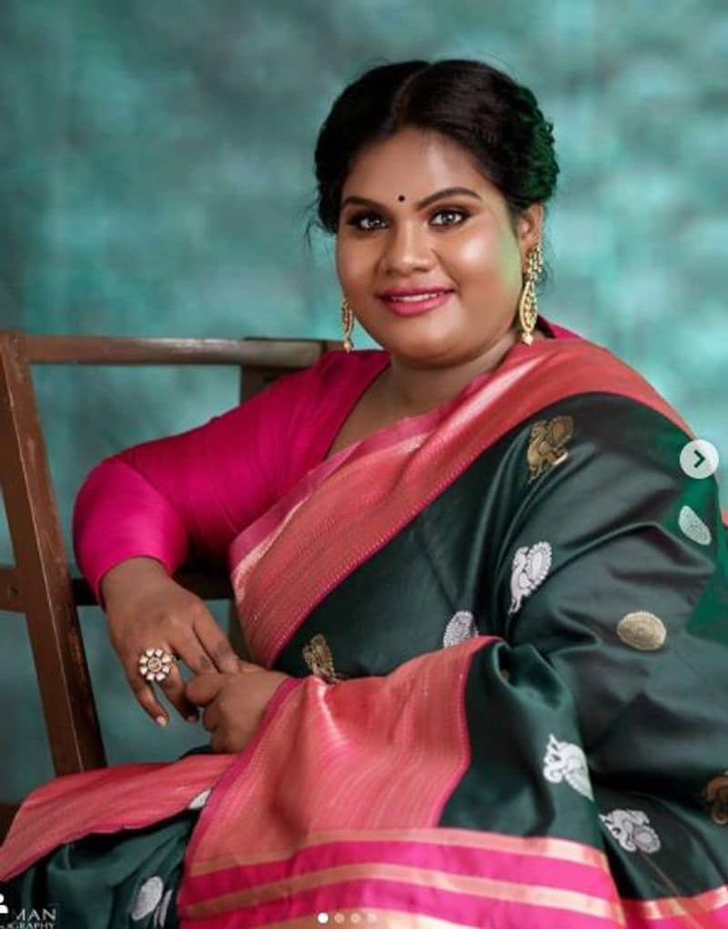 roboshankar daughter indraja saree look photo shoot