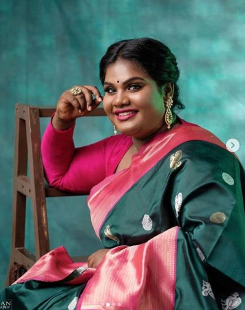 roboshankar daughter indraja saree look photo shoot