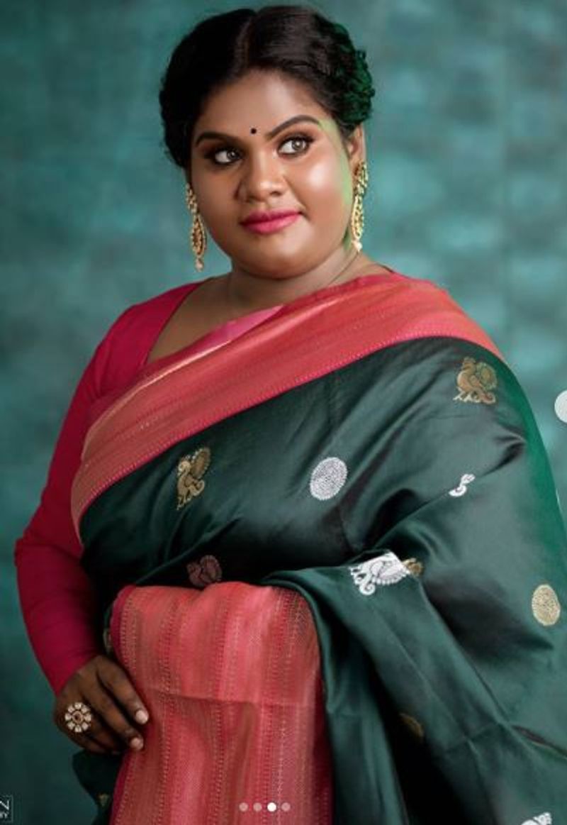 roboshankar daughter indraja saree look photo shoot