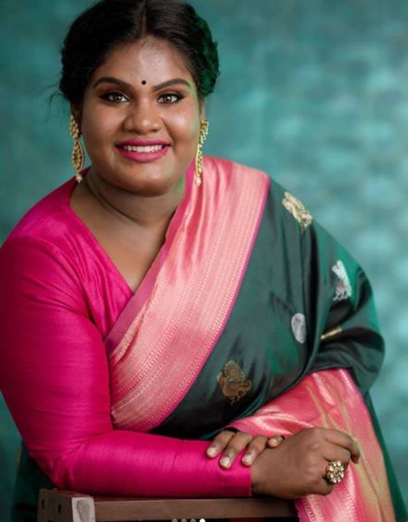 roboshankar daughter indraja saree look photo shoot