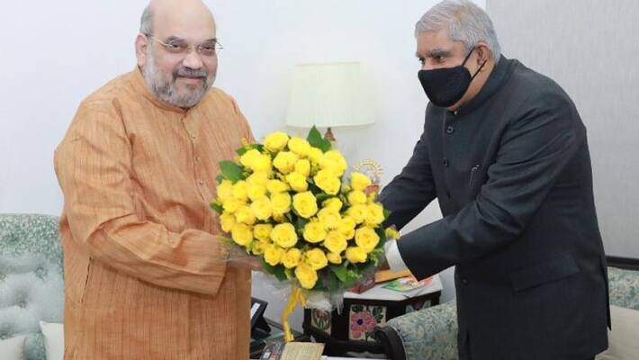 Governor Jagdeep Dhankar complains against West Bengal Govt to Union Home Minister on his visit to Delhi BTG Governor Jagdeep Dhankar complains against West Bengal Govt to Union Home Minister on his visit to Delhi BTG