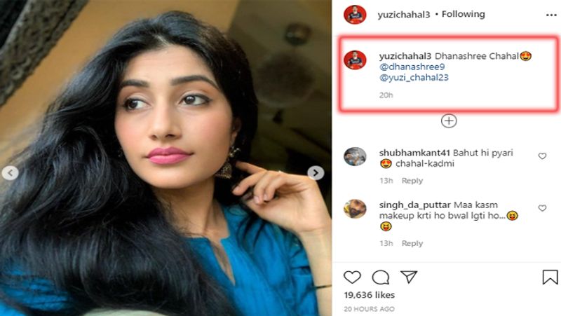 इस तस्वीर में जो कैप्शन दिया गया है, उसे देखकर युजवेंद्र और उनकी होने वाली पत्नी जमकर ट्रोल भी हो रहे हैं। दरअसल, इसमें धनाश्री के नाम के आगे चहल लिखा गया है। जिसे देखकर कई लोगों ने कमेंट किया कि 'शादी से पहले ही आपने सरनेम बदल लिया क्या'?