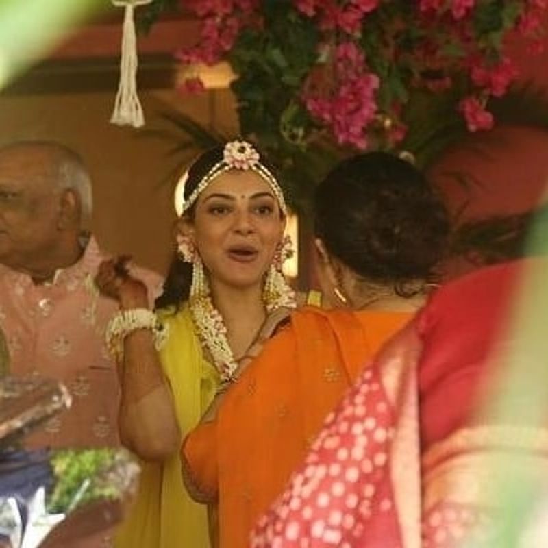 Actress Kajal Aggarwal Wedding celebration photos going viral