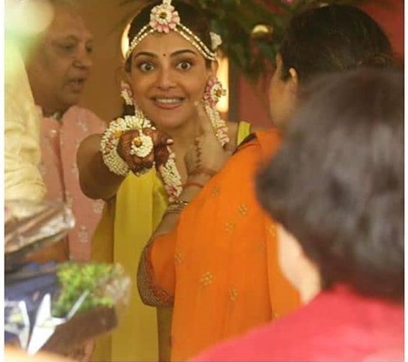 Actress Kajal Aggarwal Wedding celebration photos going viral