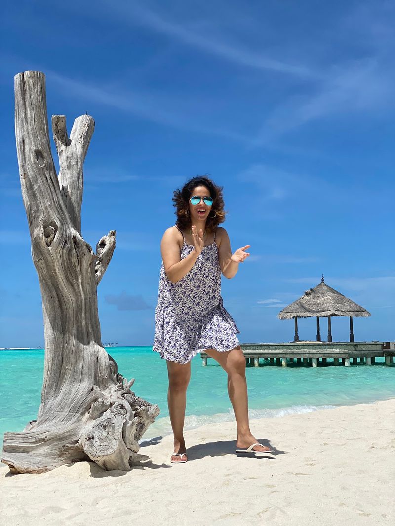 Indian Badminton player Saina nehwal hot Instagram photos in Maldives CRA