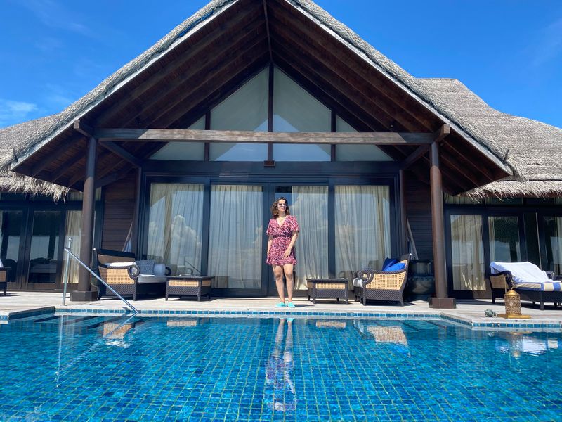 Indian Badminton player Saina nehwal hot Instagram photos in Maldives CRA