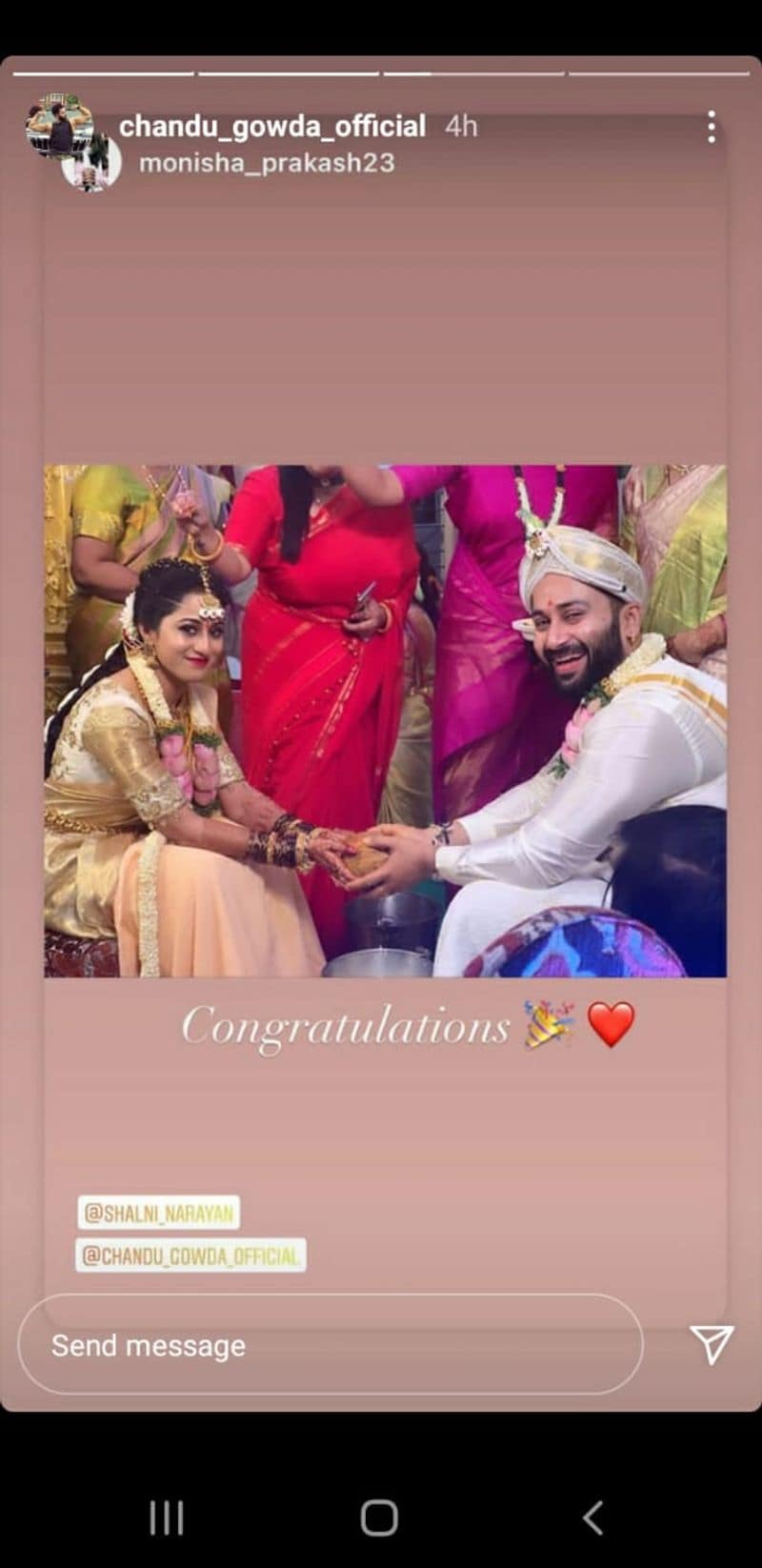 Colors kannada lakshmi baramma fame chandan gowda wedding with shalini vcs