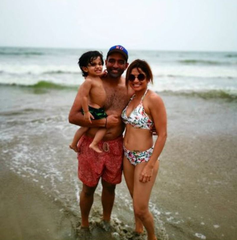 IPL 2021 Final, CSK vs KKR, Chennai Super kings star Robin Uthappa wife Sheethal looking hot in bikini spb